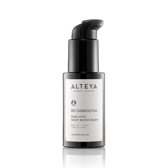Crema hidratante nocturna Alteya Organics Bio Damascena 50 ml con aceite de rosa