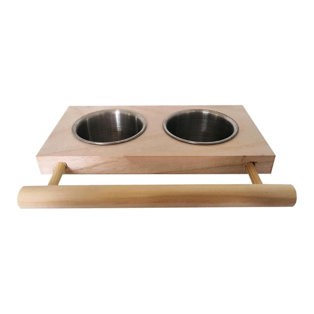 Tazas para platos de alimentación de pájaros, taza de agua para loros, tazas de alimentación para loros de acero inoxidable, comedero para jaula de