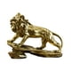 thumbnail image 4 of Estatua De León De Escritorio, Figura En Miniatura De León Moderna Para Granja, Oficina, Escritorio, Dorado, 4 of 5