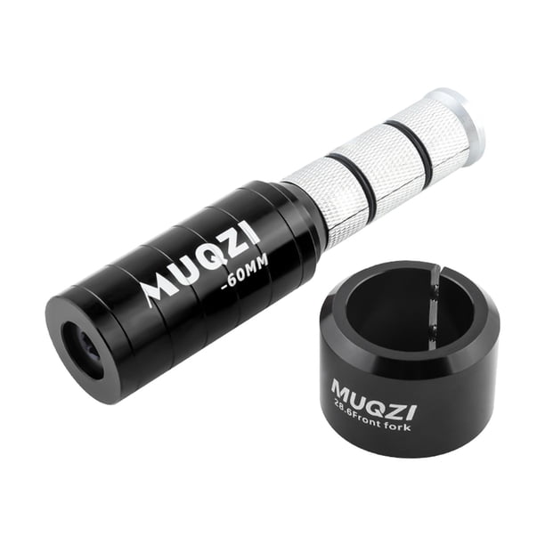 Extensión Del Vástago de La Horquilla de La Bicicleta Adaptador Elevador Del Manillar de La Bicicleta Extensión Del Cuello Aleación de Aluminio Adapta Negro