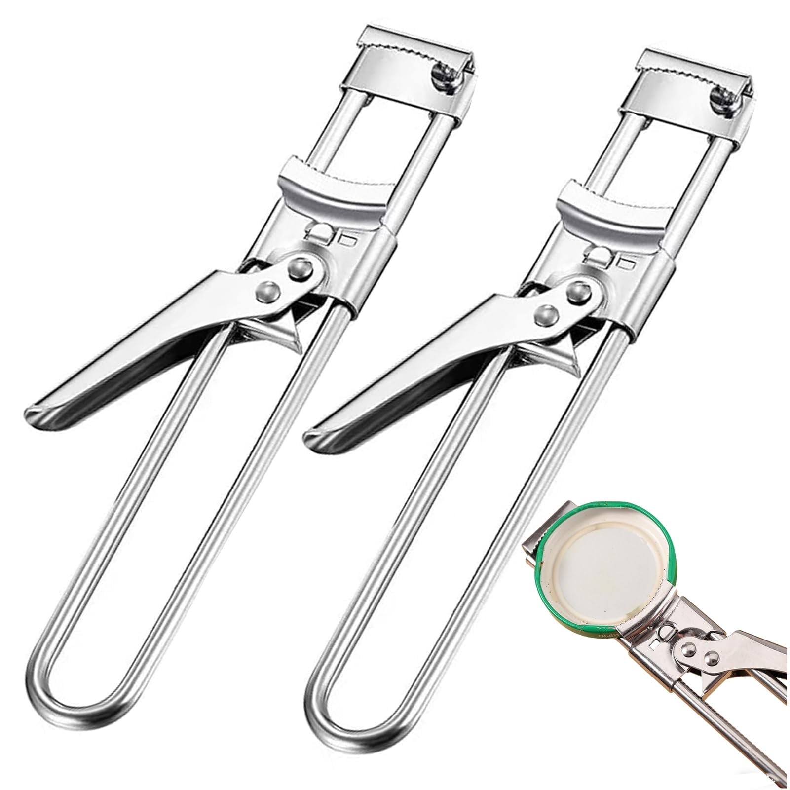 Xusx111 - Abridor De Frasco Para Manos Débiles, Abridor De Lata De Acero Inoxidable Ajustable, Abridor De Tapa Apretada De Agarre De Frasco, Gadgets De Cocina, Abridor De Frasco Fácil Para Los Anciano