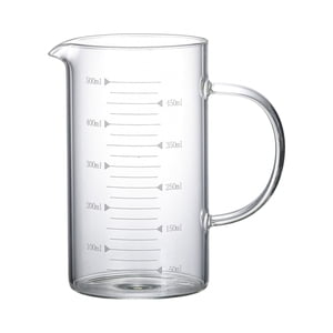 Bothyi - Taza Medidora, Jarra De Agua Doméstica Transparente Con Escala Para Té, Leche, Bebida, 500Ml
