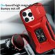 thumbnail image 4 of Funda Armada para iPhone 16 Pro Max con Tapa Deslizante y Soporte Magnético Giratorio Rojo, 4 of 5