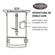 thumbnail image 4 of Hervidor Industrial de Cafe 8 Litros Doble Capa Acero Inox., 4 of 14