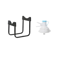 Bothyi - Soporte Para Botella De Agua Para Dispensar Despensa, Soporte Para Jarra De Agua De Escritorio Para El Hogar, H 22,5 Cm, 28 Cm, Negro Con Pico
