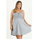 thumbnail image 1 of Vestido sin Mangas con Estampado Liso de Talla Grande, 1 of 5