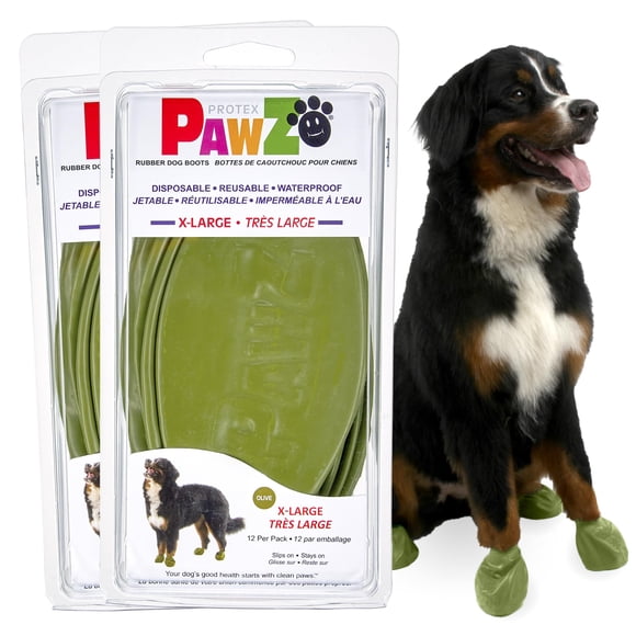 Botas para perros Protex PawZ de goma para todo tipo de clima, impermeables, XL
