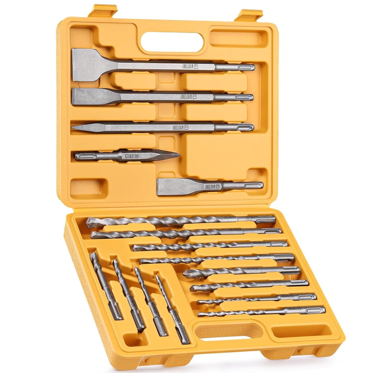 Set 17 Brocas Y Cinceles Sds Plus Tgftgf Yg8c Carburo