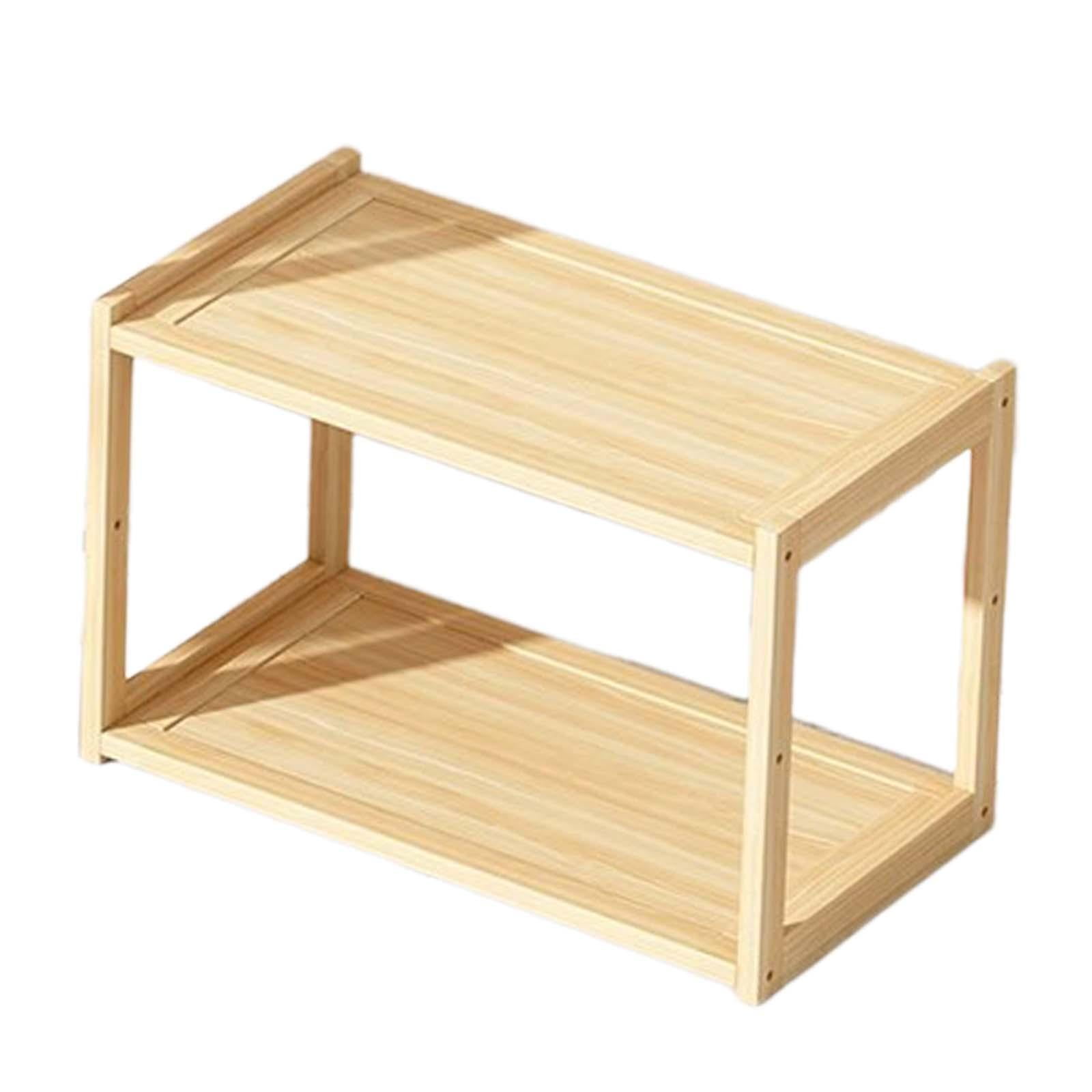 Magideal - Estante De Almacenamiento, Estante De Exhibición De Mesa, Estantería De Escritorio De Decoración, Organizador De Escritorio Para Cocina De Hombres, To 2 Capas