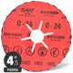 thumbnail image 1 of Disco Fibra Conformado - Piedra - 4,5" - Grano 24 - Sait, 1 of 5