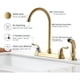 thumbnail image 3 of Llave Cocina FROPO Oro 8 Pulgadas 2 Manillas con Pulverizador, 3 of 3