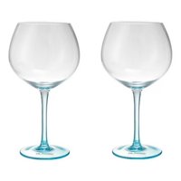 Set 2 Copas Aperitivo Cristal Celeste 640Ml Cocktail Glasso