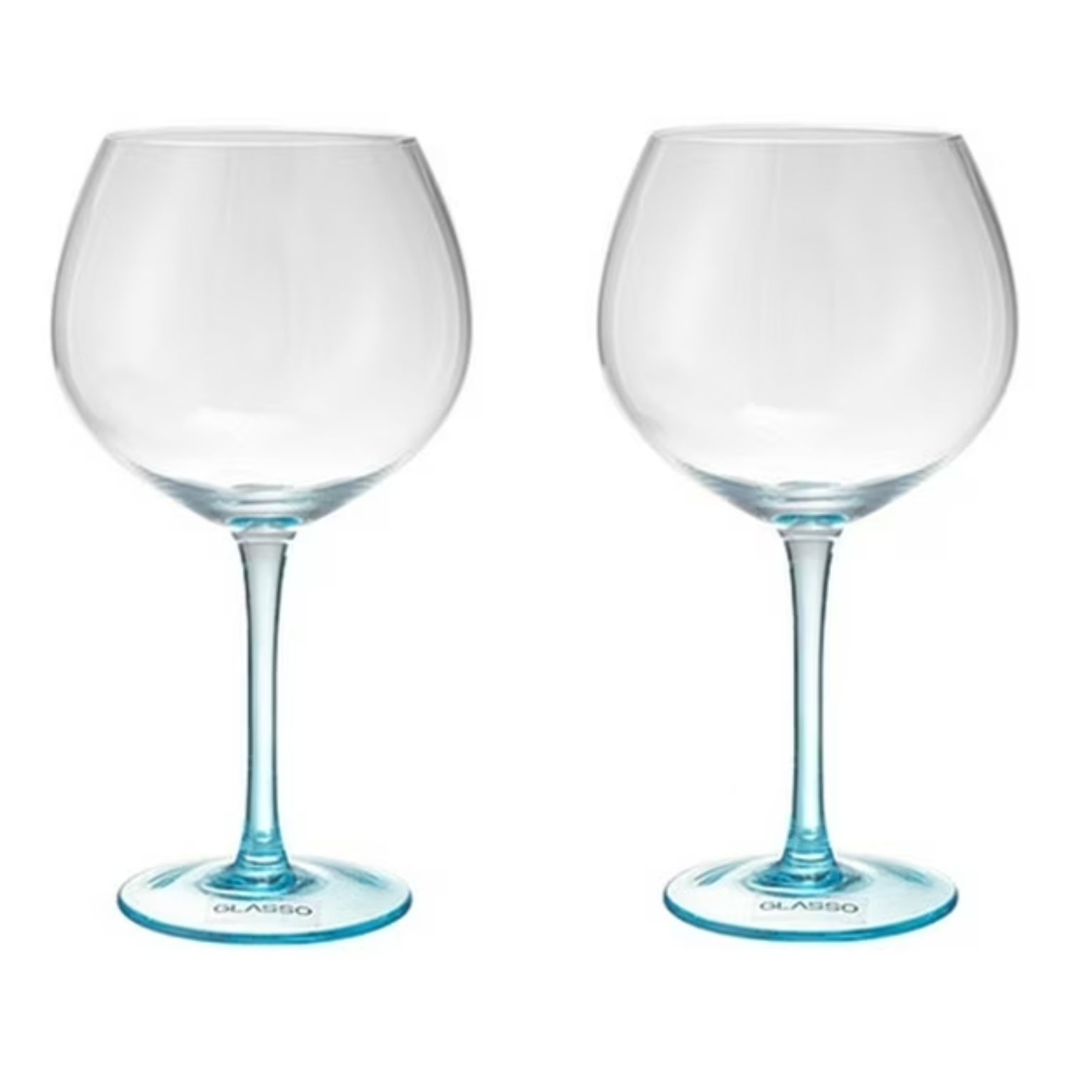 Set 2 Copas Aperitivo Cristal Celeste 640Ml Cocktail Glasso