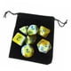 thumbnail image 1 of Paquete De 7 Dados Poliédricos Con Juguetes De Barra De Bolsa Para Ense?anza De Matemáticas Amarillo, 1 of 5