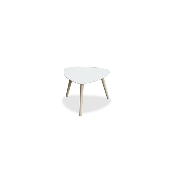 Mesa Whiteline Modern Living ST1601S-WHT de aluminio blanco 48x43x36 cm