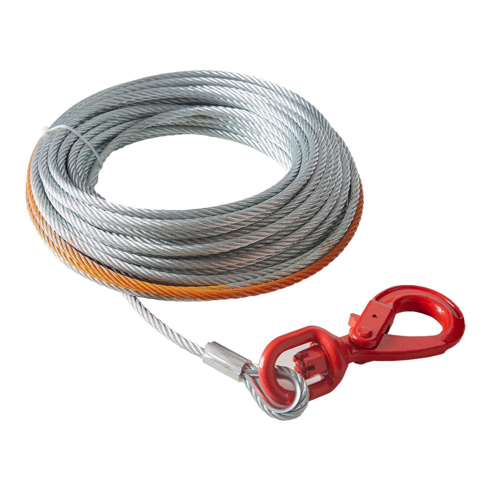 Cable De Cabrestante Vevor De Acero Galvanizado, 9,5 Mm X 23 M, 6.895 Kg