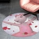thumbnail image 4 of Angelina Ballerina Alfombra Redonda de Felpa Coral, Antideslizante, No Desprende Pelusas, Lavable y Duradera para Salón, Dormitorio y Habitación de Niños 60cm, 4 of 6