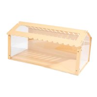 Magideal - Casa De Hámster, Zona De Anidación, Hábitat, Juguete De Ejercicio, Juguete De Exploración, Fácil De Montar, Juguete De Juego, Zona De Juegos De Madera 60X29X32Cm
