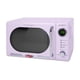 thumbnail image 1 of Nostalgia - Horno de microondas compacto retro de 700 vatios con visualización digital LED, bloqueo para niños, fácil de limpiar, lavanda, 0.7 Cu. Pies, 1 of 3