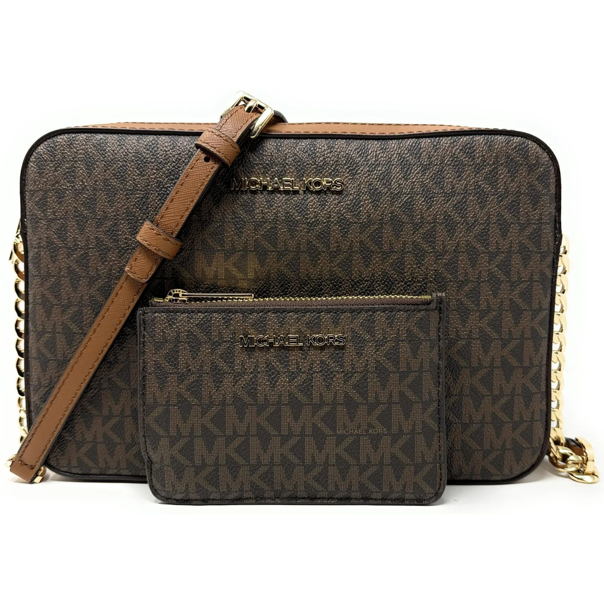 Cartera + Monedero Michael Kors Crossbody Grande Café