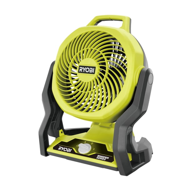 Ventilador RYOBI RF18-0 ONE+ inalámbrico de 3 velocidades, 18 V, Whisper Hyper Green