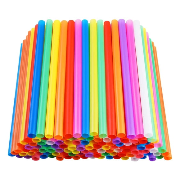 Pajitas CVNDKN Jumbo Smoothie, 200 unidades, plástico colorido, 21 cm