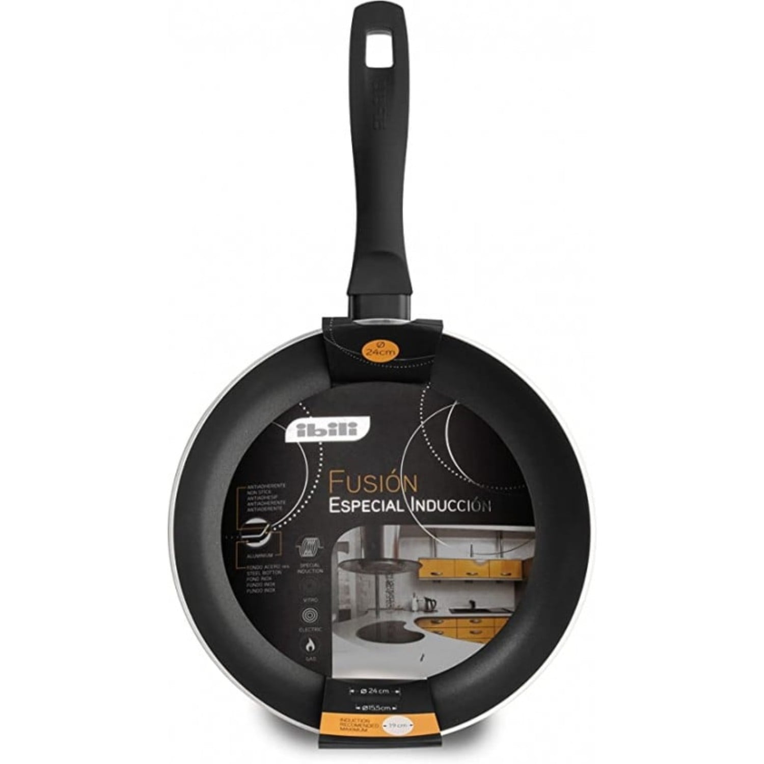 Sartén 22cm Negro Fusión Ibili
