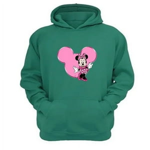 Genérico - Polerón Canguro Ratoncita M. Verde Aguamarina Talla Xs Unisex