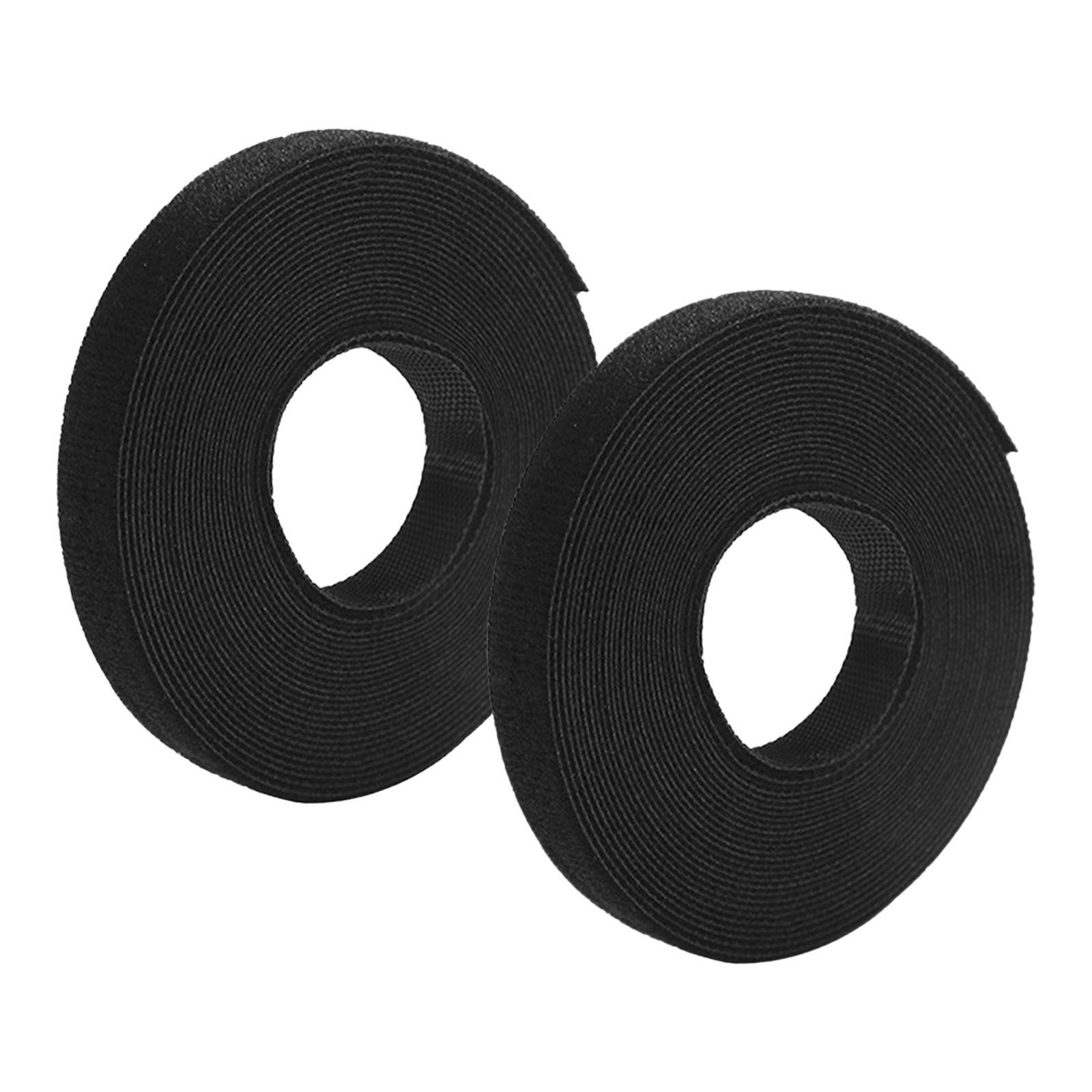 Magideal - Organizador De Cables Multifuncional Rollo Portátil Reutilizable Libremente Adaptar Almacenamiento Accs Poliéster Para Cables De Carga Cortina Negro