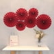 thumbnail image 1 of 6pcs/set Red Character Door Stickers - 3D Paper-cut Fan-shaped Double Happiness Decorations for Festive Weddings!, 1 of 5
