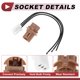 thumbnail image 4 of 1 Juego de cableado del portalámparas trasero para Honda Civic 2001-2013 No.33515S2A003 Conector de arnés de bombilla con enchufe pre-cableado, 4 of 7