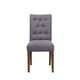 thumbnail image 1 of Silla Oviedo Lino Gris Oscuro, 1 of 2