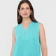 thumbnail image 3 of Blusa Mujer Sin Mangas Cuello Mao Turquesa Corona, 3 of 5