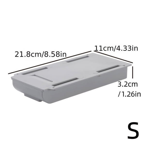 Keep Your Desk Neat and Tidy with Our Self-Adhesive Desk Table Storage Drawer Organizer - Good Size, Easy to Install, and Perfect for Stationery Storage!