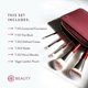 thumbnail image 3 of Juego de cepillos BK BEAUTY Travel con bolsa, 5 piezas, veganos, libres de crueldad animal, 3 of 5