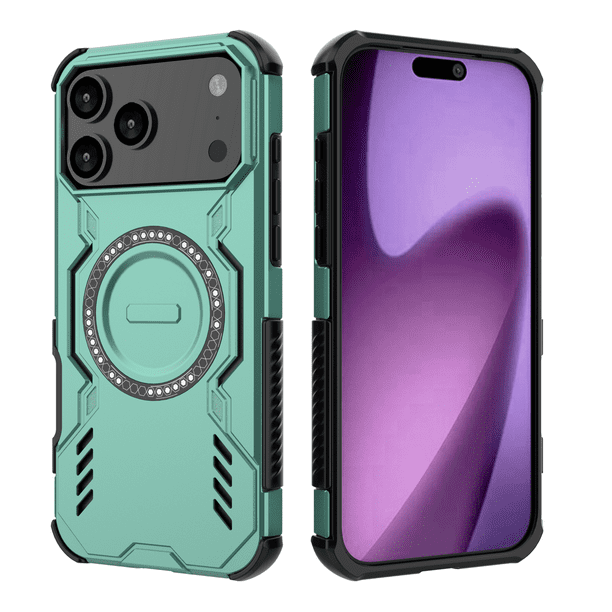 Funda FOXDOCK para iPhone 17 Pro Max , magnética, resistente a golpes, con soporte, unisex, carga inalámbrica