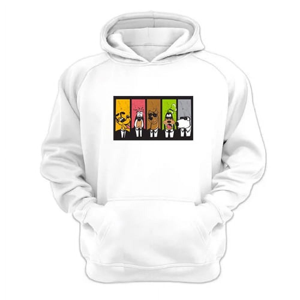 Genérico - Polerón Canguro Perros De La Calle Blanco Talla L Unisex