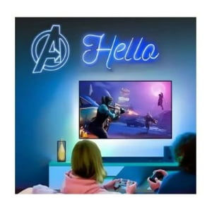 Genérico - Cinta Neon De Luz Led Tira Rgb Flex Con Luces Multicolor 5M