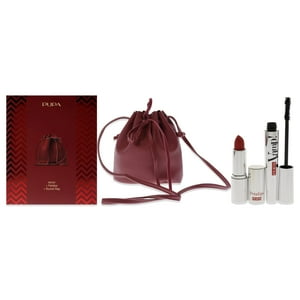 Pupa Milano - Vamp! Mascara Y Petalips Set De Para Mujer - Mascara Vamp! - Negro, Lápiz Labial -, Bolsa De Cubo