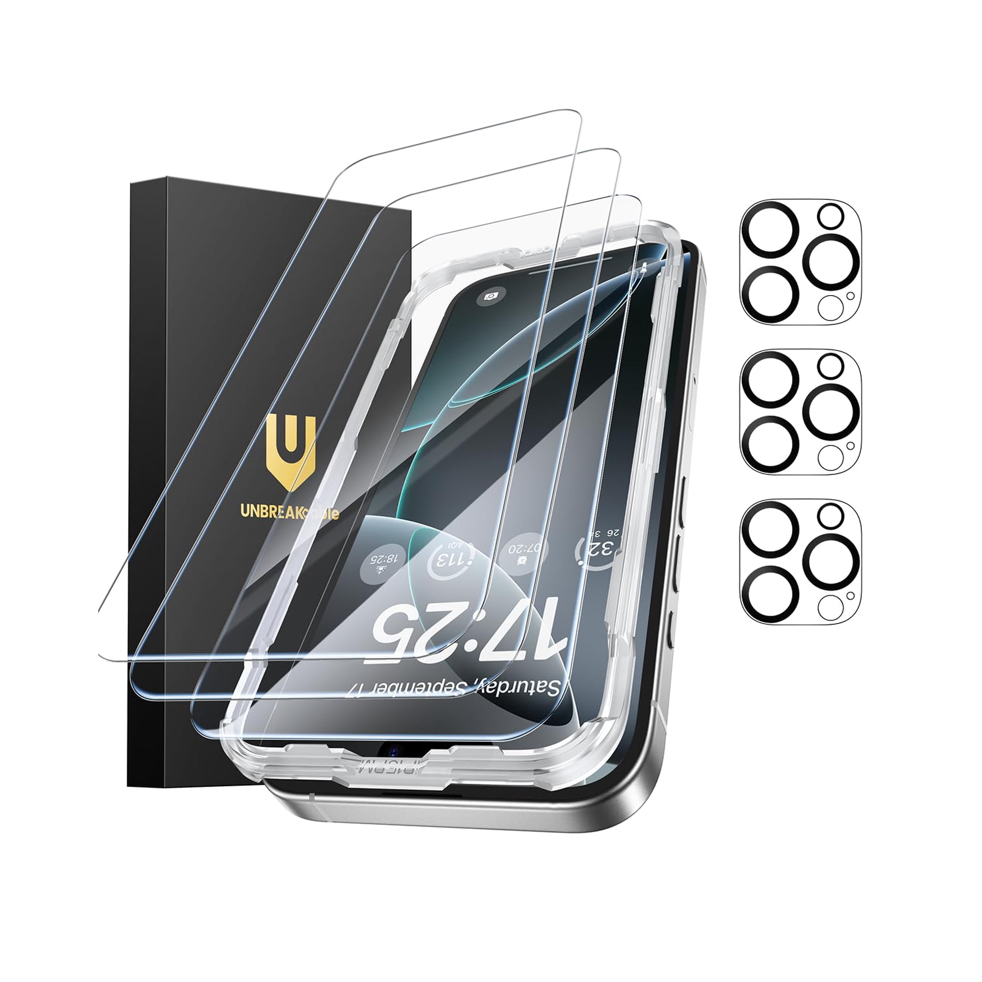 Unbreakcable - Protector De Pantalla + Protector De Lente De Cámara Para Iphone 16 Pro Max