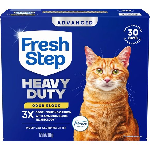 Arena Fresh Step Heavy Duty 7,94 kg con control de olores para varios gatos