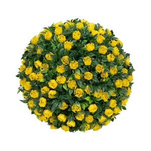 Magideal - Bola Topiaria Colgante De Flores De Simulación, 7.8 Pulgadas, Material De Pe, Accesorio Multiusos, Duradero, Decoración Floral Realista Para Cafetería Estilo F