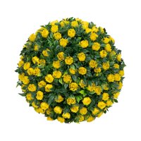 Magideal - Bola Topiaria Colgante De Flores De Simulación, 7.8 Pulgadas, Material De Pe, Accesorio Multiusos, Duradero, Decoración Floral Realista Para Cafetería Estilo F