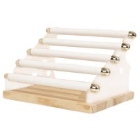 Ioensy - Soporte De Exhibición De Anillos Para Mujer, Organizador De Joyas, Soporte Para Mostrador Minorista En Casa, Color Blanco