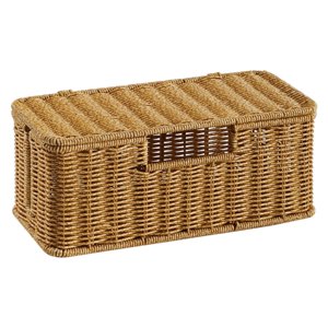 Magideal - Caja De Gestión De Cables, Soporte Para Regleta De Enchufes, Organizador A Prueba De Polvo, Organizador De Cables Rectangular Para Enrutador De Comput