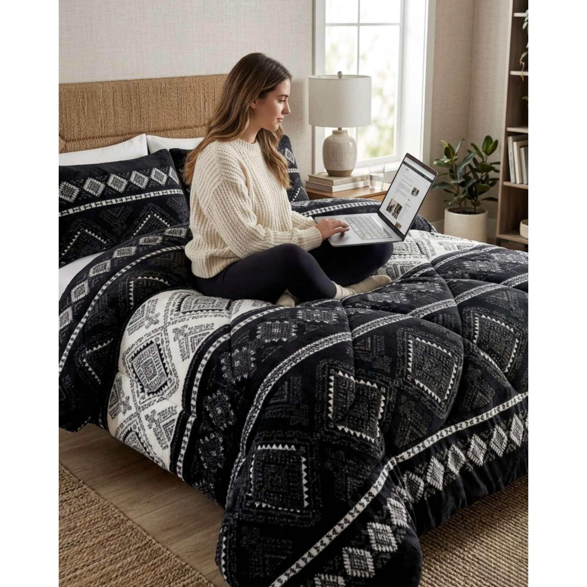 Myl Todo Hogar - Plumón Térmico 2 Plazas Plush Y Chiporro Extra Cálido Invierno