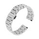 thumbnail image 2 of pulsera de correa de acero inoxidable para hombre, cierre doble de plata 20mm, 2 of 3
