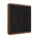 thumbnail image 1 of Clóset New York 6 Puertas 2 Cajones Interiores Mdf Cataño - Negro, 1 of 7