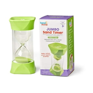 Sand Timer Hand2Mind Green Jumbo De 2 Minutos Para Niños