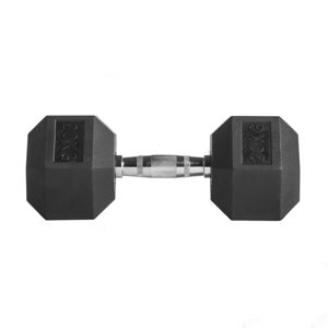 Basko Fitness - Mancuerna Hexagonal De Caucho Unidad 20 Kg